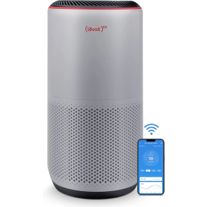 LEVOIT Air Purifiers for Home Large Room Up to 1980 Ft² in 1 Hr With Air Quality Monitor, Smart WiFi and Auto Mode, 3-in-1 Filter Captures Pet Allergies, Smoke, Dust, Pollen, Core 400S, Gray