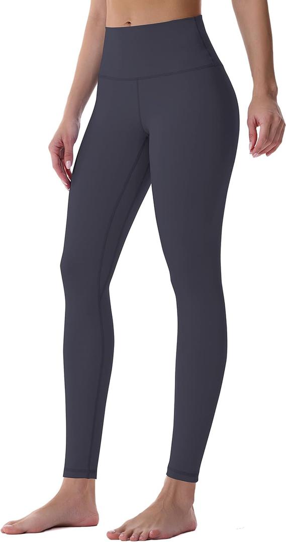 Sunzel Womens Workout Leggings with High Waist Tummy Control (Size Small, Graphite)