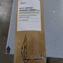 wikiwiki 10ft Patio Umbrellas Offset Outdoor Cantilever Hanging Umbrella w/Infinite Tilt, Fade Resistant Waterproof Recycled Fabric Canopy for Yard, Garden & Deck, Beige