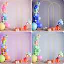 7.2FT+6FT Arch Wedding Arch Backdrop Stand, Heavy Duty Metal Arch Frame for Balloons, Flowers & Fabric, Event Decoration Stand for Ceremony, Party & Photos