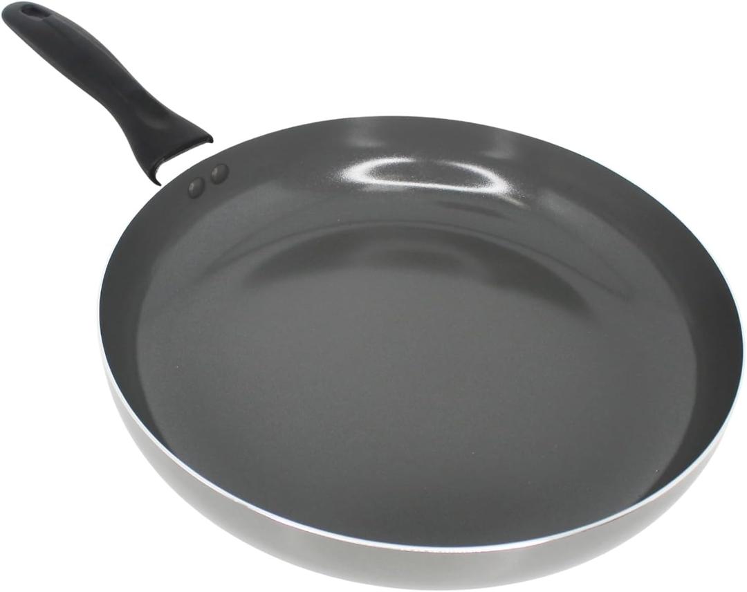 IMUSA 12-Inch Ceramic Nonstick Frying Pan Large Gray Aluminum Skillet with Cool-Touch Handle, Ideal for Sauting, Stir-Frying & Searing Healthy Non-Stick Cookware for Home Kitchen