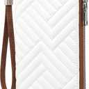 GOIACII Womens Wallet RFID Blocking Leather Large Capacity Long Purse Card Clutch Wristlet
