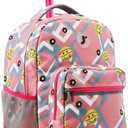 J World Sunrise Kids Rolling Backpack with Wheels for Girls Boys, Roller Bookbag for School, 18 x 13 x 9 Inches, Basketbally