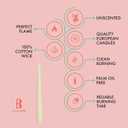 BOLSIUS Ivory Taper Candles - 10 Pack Unscented 10 Inch Dinner Candle Set - 8 Hours Burn Time - Premium European Quality - Smokeless and Dripless Household, Wedding, Party, and Home Dcor Candlesticks