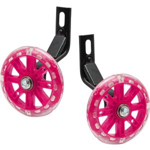 Pair of Bicycle Auxiliary Wheel Children's Bicycles Accessories For 12" 14" 16",Flash Training Wheels