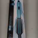 Farery Mini Thermal Brush, Curling Iron 3/4 Inch, Heated Round Brush for Volumizing and Small Curls, Travel Size Hot Brush for Short & Thin Hair, Dual Voltage, One Heat 392F, Touch-ups, Blue