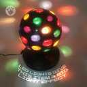 Kicko Spinning Disco Ball - 11-Inch Disco Ball Decor with Party Lights 360 Degree Rotating Neon LED Light for Kids and Adults - Colorful Flashing for 80s Party and Events