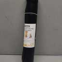 Silicone Pet Feeding Mat with Raised Edge for Food and Water, Dog Bowl Mats, Cat Bowls Placemat with High Lip for Floor Waterproof, Rubber Tray for Cats and Dogs 22 x 14 x0.8 Black