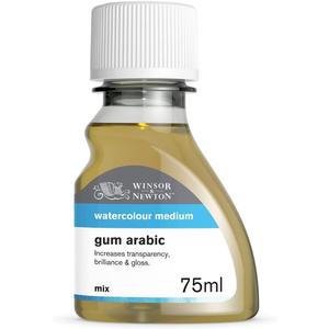Winsor & Newton Watercolor Medium, Gum Arabic, 75ml (2.5-oz) bottle