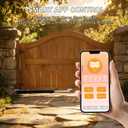 C025 Smart Automatic Gate Opener Kit, App Compatible Single Swing Gate Opener-Up to 16ft Long or 660lb, Electric Gate Opener for Driveway Single Swing Gate with Long-Range Gate Remote and More