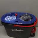 O-Cedar RinseClean Spin Mop & Bucket System + 1 Extra Mop Head | Clean with Clean Water | Removes 99% of Bacteria