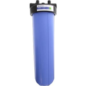 Pentair Pentek 150467 Big Blue Filter Housing, 3/4" NPT #20 Whole House Heavy Duty Water Filter Housing with High-Flow Polypropylene (HFPP) Cap and Pressure Relief Button, 20-Inch, Black/Blue