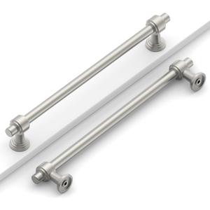 10 Pack 7.5"(192mm) Brushed Satin Nickel Cabinet Pulls Kitchen Cabinet Handles Cabinet Hardware Nickel Drawer Pulls for Cupboard
