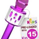 Move2Play, Kids Karaoke Microphone | Includes Pre-Loaded Songs & Bluetooth | Kids Birthday Party Gift | Toy for All Ages 2, 3, 4, 5, 6+ Year Old Girls, Boys & Toddlers (Purple)
