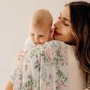 GLLQUEN BABY Receiving Blanket Boy Cotton Muslin Swaddle Blankets Girl Newborn Squares Breathable & Soft Thin Baby Blankets Cloths Double Absorbent Infant Swaddling Wrap - 6 Pack (Apple)