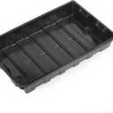10 Seed Starting Plant Growing Trays (Without Holes) - Durable, Reusable - Grow and Start Seeds, Good for Your Greenhouse, microgreens and Hydroponics - Pack of 10 Flats
