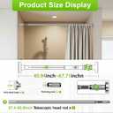 Extra Long Tension Rod 41-165 inch Silver Tension Curtain Rods no Drilling