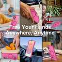 SPIDERCASE Magnetic for Samsung Galaxy S25 Edge Case, [3 Stand Ways][ Military Grade Drop Protection] with Invisible Stand Shockproof Slim Case for S25 Edge 5G,Rose Red