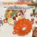 Wood Stove Steamer, Cast Iron Fireplace Humidifier, 2.4 Quart Capacity, Pumpkin Wood Stove and Fireplace Accessories for Decoration and Gifts