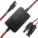 MPPT Solar Charge Controller, 12V 10A Solar Panel Regulator with USB and Type-C outports Solar Regulator Compatible with Gel AGM LiFePO4 Battery