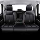 Carlimeki Leather Seat Covers Custom Fit for Tundra 2026 2025 2024 2023 2022 CrewMax SR, SR5, Limited, Platinum, 1794 Edition, TRD Pro, Capstone - Carbon Fiber - Premium Faux Leather Fully Covered