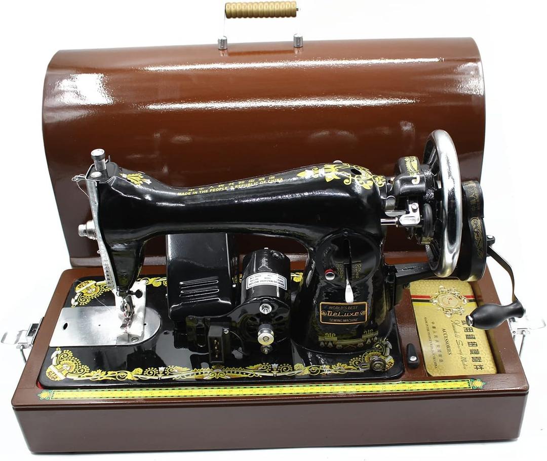 Hand sewing machine, Sewing Machine Manual,Hand Crank Sewing Machine with crank handle Manual Mending For Bags/Clothes/Quilts/Coats