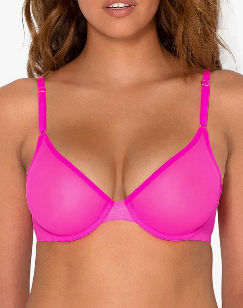 Smart & Sexy Sheer Mesh Demi Underwire Bra, Size: 38B