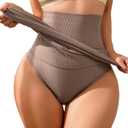 Wedding Guest Dress Tummy Control Compression Slips for Under Dresses Knee Length Slip Chestnut Brown M