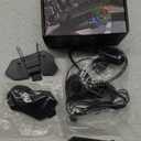 FEYA Motorcycle Helmet Speakers High Battery Life Helmet Headphone IPX6 Automatic Answer/Call Music Control/Intelligent Noise/Wake up Siri, 2 Different Types of Mic - Compatible with All Helmets