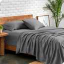 Bare Home King Sheet Set - 1800 Ultra-Soft Microfiber King Bed Sheets - Double Brushed - Deep Pockets - Easy Fit - 4 Piece Set - Bedding Sheets & Pillowcases (King, Grey)