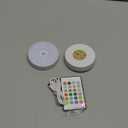 Puck Lights with Remote Control, Rechargeable Under Cabinet Lighting, 3 Color Temps, 12 RGB Color LED Motion Sensor Lights Wireless, Dimmable Under Counter Lights for Closet, Kitchen (White)