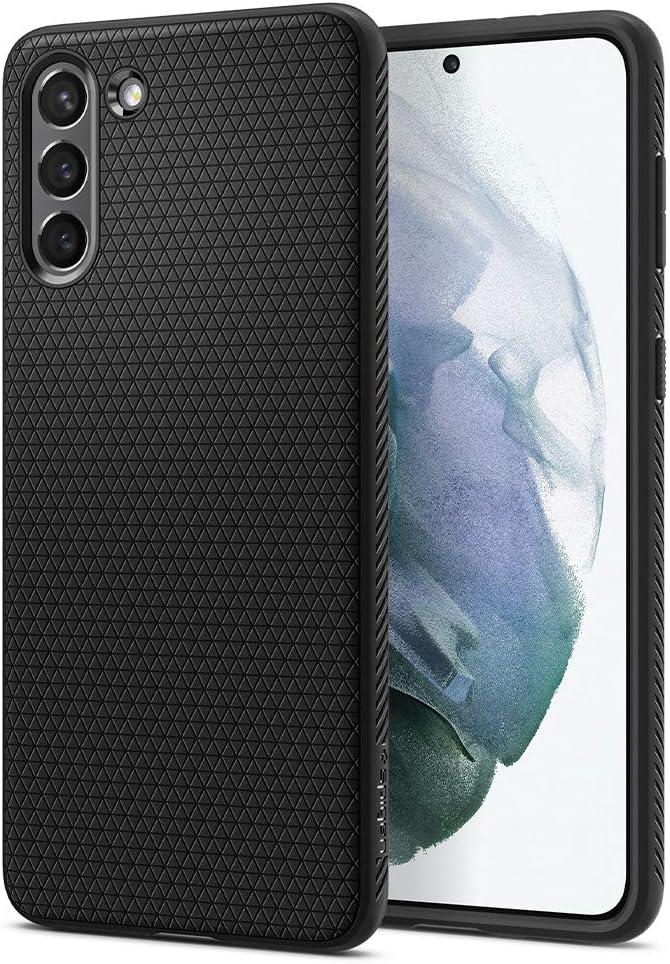 Spigen Liquid Air [grado militar] diseado para Galaxy S21 Case (2021) - Negro mate