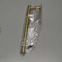 Paper Towel Holder for Kitchen Adhesive or Drilling Under Cabinet Paper Towel Roll Rack for Bathroom Towel Wall Mounted Stainless Steel(Gold)