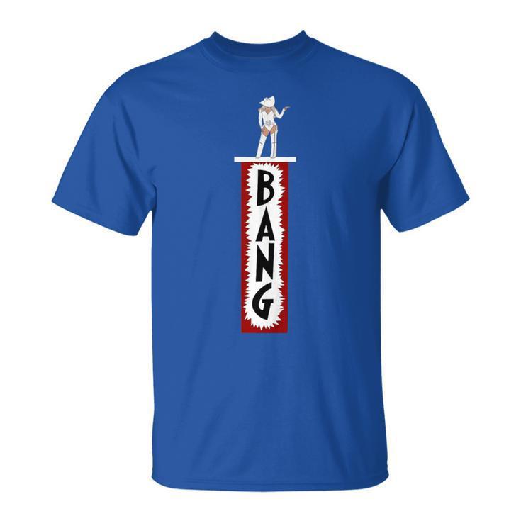 Vintage 90s Western Cowgirl Country Cowboy Rodeo BANG T-Shirt 2XL (Navy Blue)