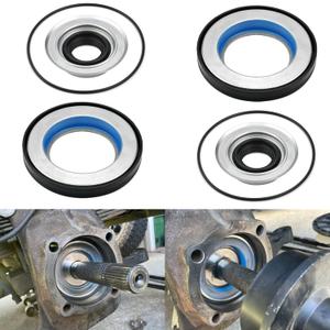 Front Axle Vaccum Knuckle Seal & Hub O-Ring & Dust Seals Compatible with 2005-2019 Ford Super Duty F250 F350 F450 F550 Dana Super 60
