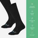 2XU Unisex 24/7 Compression Socks - Enhance Circulation & Reduce Fatigue - Black/Black (Black)