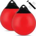 Boat Mooring Buoy 10/12/15 inch,Round Boat Fender Ball Boat Buoy Ball,Inflatable Boat Fender Dock Bumper Ball Anchor Buoy Suitable for Yachts Marinas Sailboats Ski Boats, 15"x18"