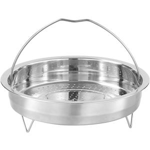 Stainless Steel Basket, 7.8 Vegetable Basket, Metal Basket with Handle, Multi-Functional Cooker, Insert for Pot (20X20X6CM)