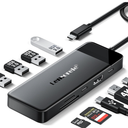 Lemorele 9-in-1 USB C Hub Multiport Adapter, USB C Dongle w/4K HDMI for MacBook Pro Air, 3 USB3.0 5Gbps and 1 USB2.0 Port, Type-C 3.0, 100W PD, SD/TF, Docking Station for Windows/iPad/Dell/HP/Lenovo