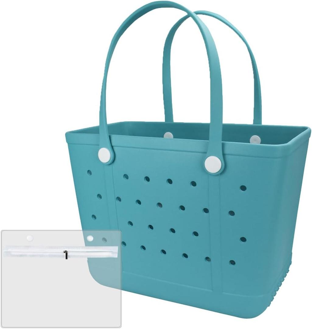 Extra Large Rubber Tote Bag Beach Bag, Washable Durable Open Beach Tote Bag, Travel Totes Bag for Pool Boat Sports | Beach Bag, Washable, Durable, Open Beach, Travel Totes Bag, Pool