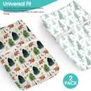 BROLEX Changing Pad Covers for Baby: Boy Girls Ultra Stretchy Soft 2 Pack, Brown Polar Bears