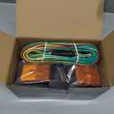 Cyfie LED Trailer Light Kit, Super Bright Submersible Brake Stop Turn Tail License Lights for Under 80" Camper Truck RV Boat Snowmobile, IP68 Waterproof, DOT Certified, 25ft Wiring Harness