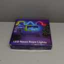 50ft RGB LED neon Rope Lights LED neon Strip Lights with Remote Control/APP Control IP65 24V Waterproof Flexible Neon LED Strip Lights,Led Lights for Bedroom Room Outdoors Dcor