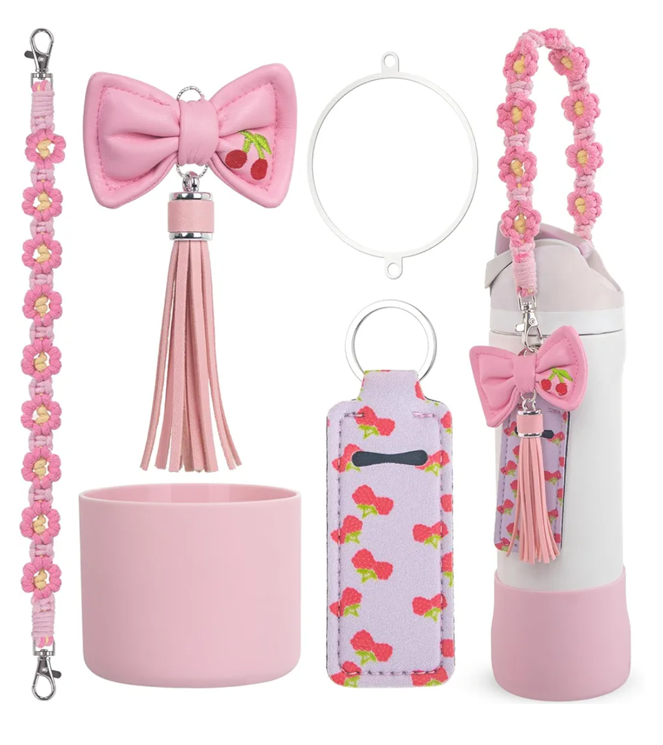 Used for Owala Water Bottle Accessories 16oz 24oz 32oz,Compatible with Owala Water Bottle Handle Strap Charms Silicone Boots