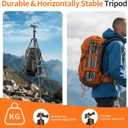 XXZU 71" Camera Tripod, Tripod for Camera Phone with 360Ball Head and Smartphone Holder, Aluminum DSLR Tripod Stand, Travel for Phone/DSLR/SLR/Projector/Video Recording, Max Load 8kg/17.64lb
