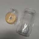 Drinking Glasses with Bamboo Lids and Glass Straw 4pcs Set - 16oz Glass Cups, Iced Coffee Glasses, Cute iced Tea Glasses, Beer Glasses, Ideal for Coffee Bar Accessories, Aesthetic Gift - 2 Brushes