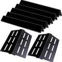2 Pack Heat Deflector& 5 Pack Flavorizer Bars Grill Replacement Parts for Weber Genesis 300 Series E310 E320 E330 S310 S320 S330 E-310 E-320 S-310 S-320Porcelain-enameled