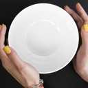 Melamine Cereal Bowls - 23oz White Bowls, Soup Bowl, 6PCS Salad Bowl, Set of 6, Unbreakable, Dishwasher Safe, White