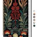 2026 Planner, Weekly and Monthly Calendar Planner for Women, Jan 2026 - Dec 2026, Hardcover Planning Agenda book with Tabs, Spiral Bound, Inner Pocket, Perfect for School Office Supplies, 6.3" x 8.5" - Mystic Seas