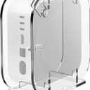 Acrylic Vertical Desktop Stand for Mac mini 2024, Upright Desk Holder Compatible with Mac mini M4 / M4 Pro, Space Saving, Heat Dissipation, Easy Access to Power Button (Clear)